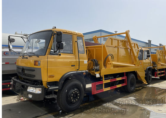 Dongfeng 4X2 170HP 10cbm Swing Arm Skip Loader Garbage Truck