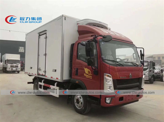 Sinotruk 4000kg Cold Room Truck For Fresh Fruit Delivery
