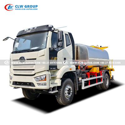 FAW J6L 350HP 12000L 4X2 Intelligent Asphalt Distributor Truck with Thermal Oil Heating System
