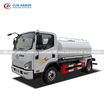 FAW 5m³ Capacity 304-2B Stainless Steel Water Sprinkler Truck with Euro III Engine for Municipal & Industrial Use