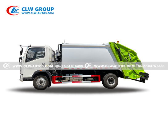 SINOTRUK HOWO 8 Waste Compactor Truck Rear Loader Compressed garbage truck