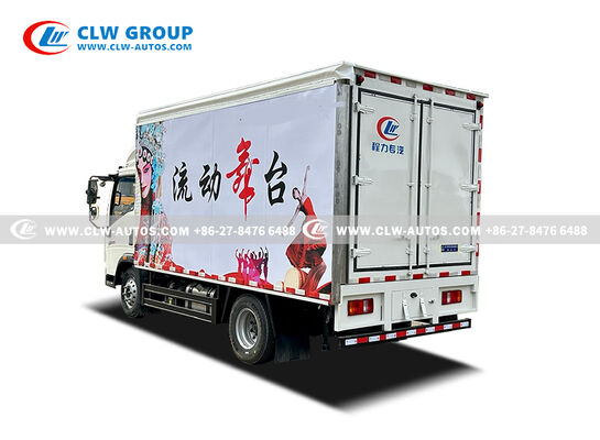 Mobile LED Stage Truck with 4200×2200×2300mm Body Dimensions and 7400×3000mm Deployed Stage Featuring Full Hydraulic Operation