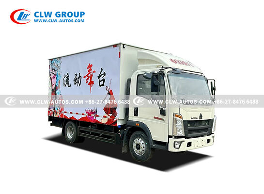 Mobile LED Stage Truck with 4200×2200×2300mm Body Dimensions and 7400×3000mm Deployed Stage Featuring Full Hydraulic Operation
