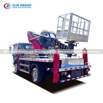 ISUZU KV600 30m Aerial Work Platform Truck with 7-Section Telescopic Boom and 360° Continuous Rotation