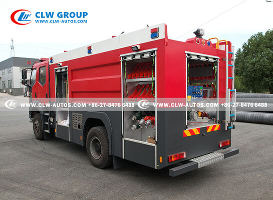 FAW J6L Fire Fighting Truck with 5000L Water Tank 2000L Foam Tank and 40-60 L/s Fire Pump for Professional Fire Brigade Operations