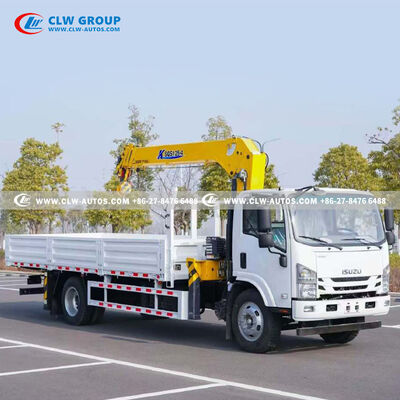 Isuzu 700P 5-Ton Crane Truck with 5,000kg Lifting Capacity, 360° Rotation, and 10.5m Lifting Height for Construction and Logistics