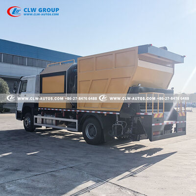 Sinotruk HOWO 4x2 Synchronous Chip Sealer with PLC Control and Large Insulated Asphalt Tank for Durable Pavement Preservation