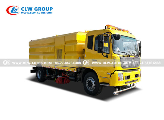 Dongfeng KR 210HP Road Sweeper Truck with 7m³ Stainless Steel Garbage Tank and 9m³ Water Tank