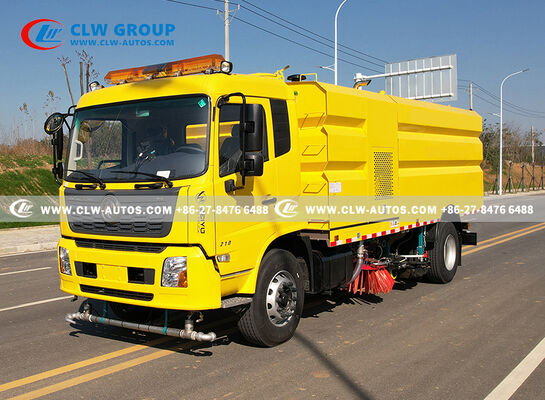 Dongfeng KR 210HP Road Sweeper Truck with 7m³ Stainless Steel Garbage Tank and 9m³ Water Tank