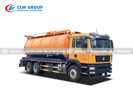 18m³ Combination Sewer Cleaning Truck with 3,500 psi High-Pressure Jetting and ≥8m Vacuum Suction Depth for Municipal Use