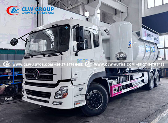 Dongfeng 6x4 Sand-Suction Truck with 12-15m³ Capacity, Cyclone Dust Collector & Two-Stage Overflow Protection