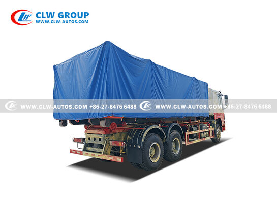 Sinotruk HOWO RHD 6x4 25-Ton Hook Lift Garbage Truck with Weichai 400HP Engine for Heavy-Duty Waste Collection