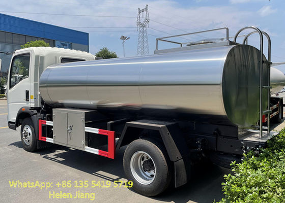 Sinotruk Howo 4x2 5000L SS304 Milk Transport Truck