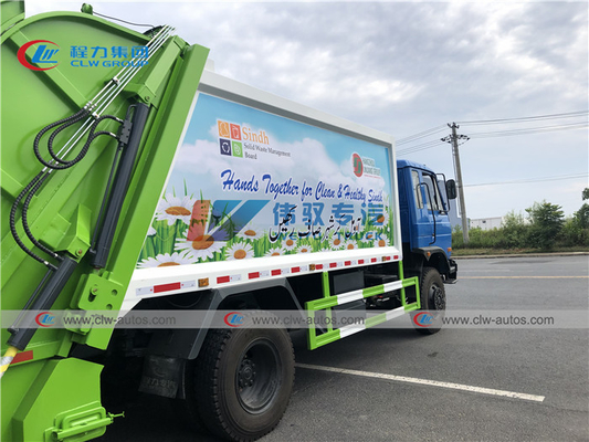 Dongfeng LHD 14cbm Compactor Garbage Truck For Waste Collection